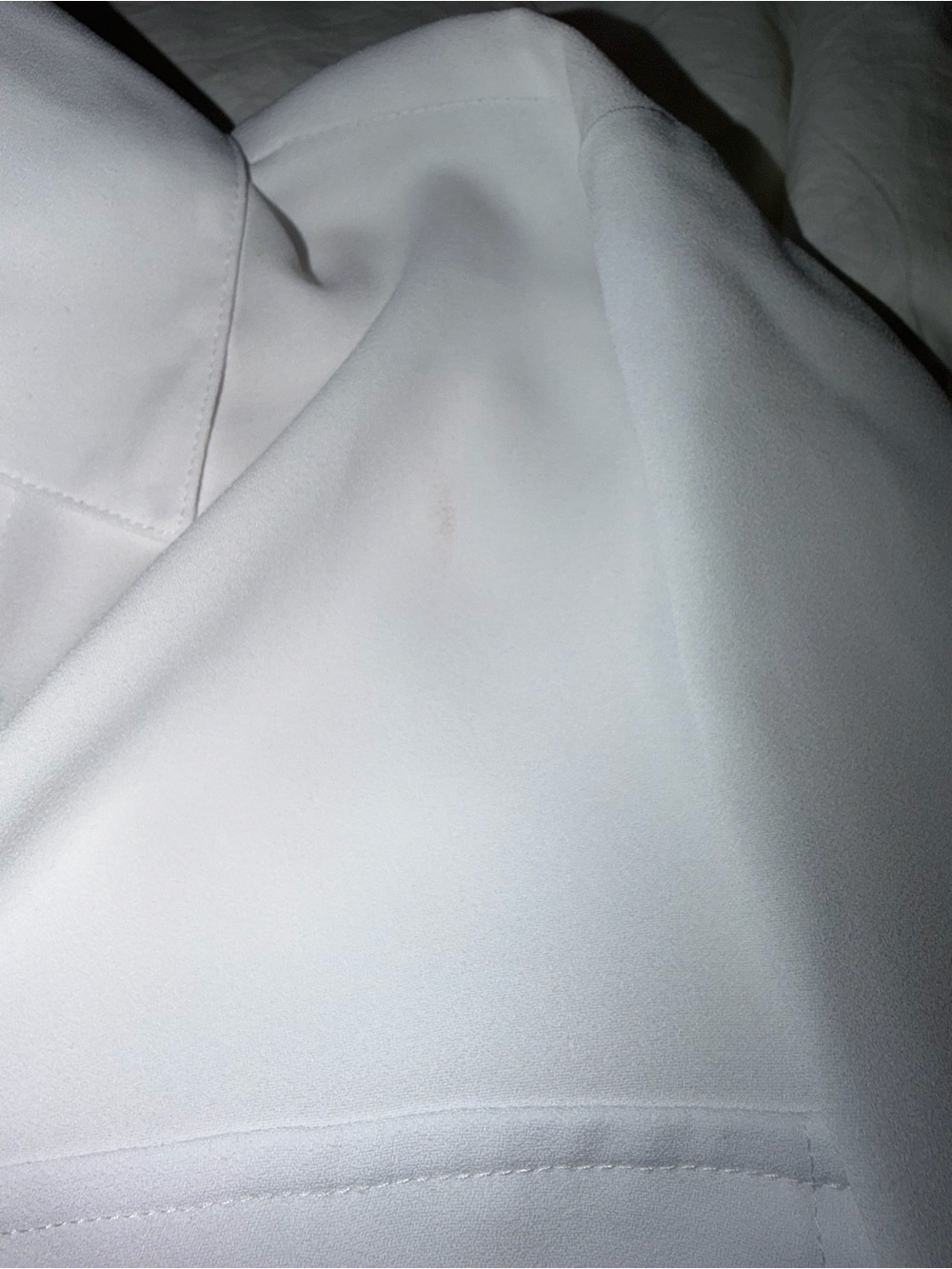 White Button-Up Blouse - Picture 3 of 4